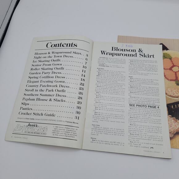 Fashion Doll Crochet and Needlecraft Home Furnishings Casual Dress Patterns - Picture 3 of 4